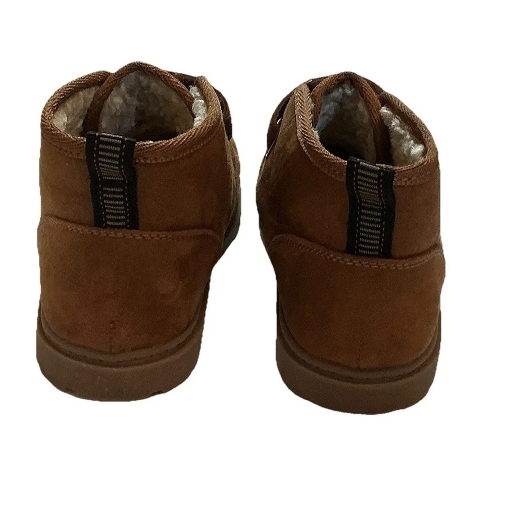 Cat and Jack Boots, Bootie Sherpa Lined, Brown, Tan, Youth‎ Size 12